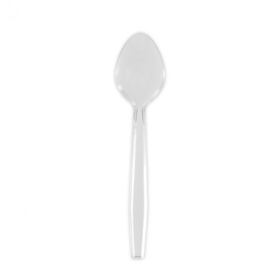 Cuillère transparent Réutilisable PS 15cm 40x50P