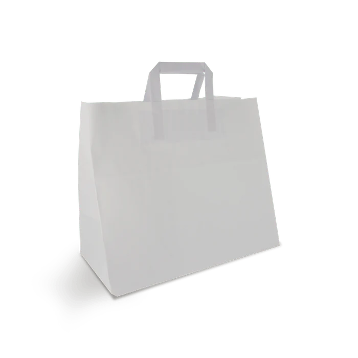 White paper bags 70 gr. 32x16x28cm 