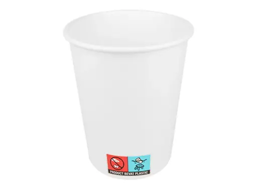 [1405] Gobelet Carton blanc 240cc 8oz Emballe Individuellement