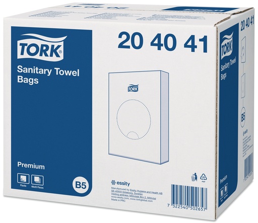 [11412] Tork bags for sanitary napkin White 13.5x25cm 